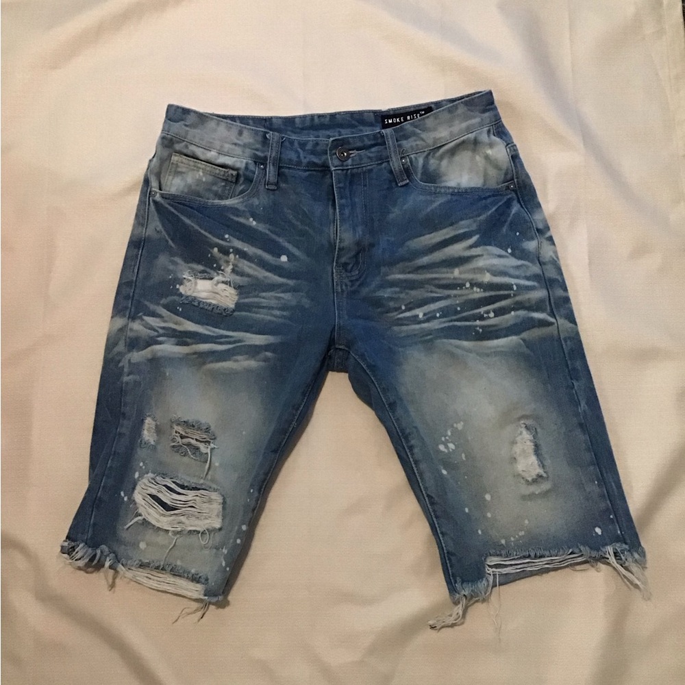 Brave Soul Distressed Blue Jean Shorts